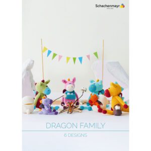 6 designs "dragon family" édité par Schachenmayr