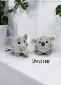2 AMIBOULES : LIVRET SEUL pour apprendre à crocheter (disponible également en kit)