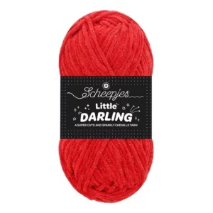 Fil chenille Sparkle - 427S - Cherry